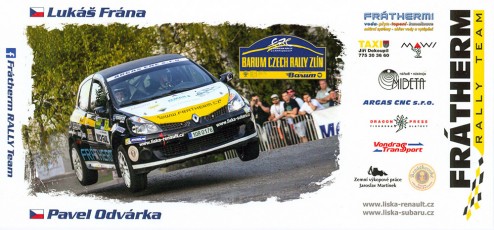 U1812 | FRÁNA Lukáš - ODVÁRKA Pavel jun., Renault Clio Sport