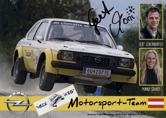 U1879 | GÖBERNDORFER Gert - GRABER Monika, Opel Ascona B (signature is printed)