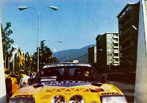 Opel Manta 400, #5, 17. Rally Albena - Zlatni Piassatzi 1986, 10,4 x 14,8 cms