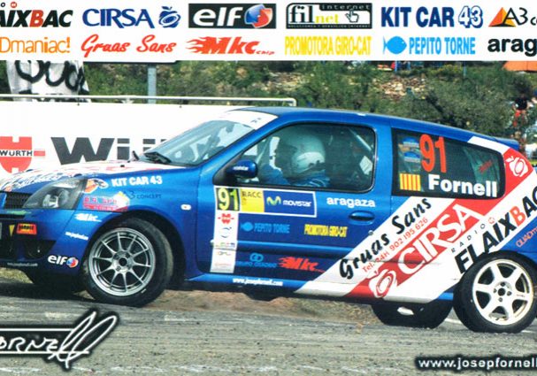 Renault Clio RS, #91, 41. Rally RACC Catalunya - Costa Daurada 2006, 14,9 x 9,1 cms