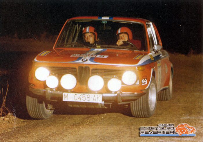 BMW 2002 Tii, #9, 22. RACE Rallye de España 1974, 14,8 x 10,3 cms