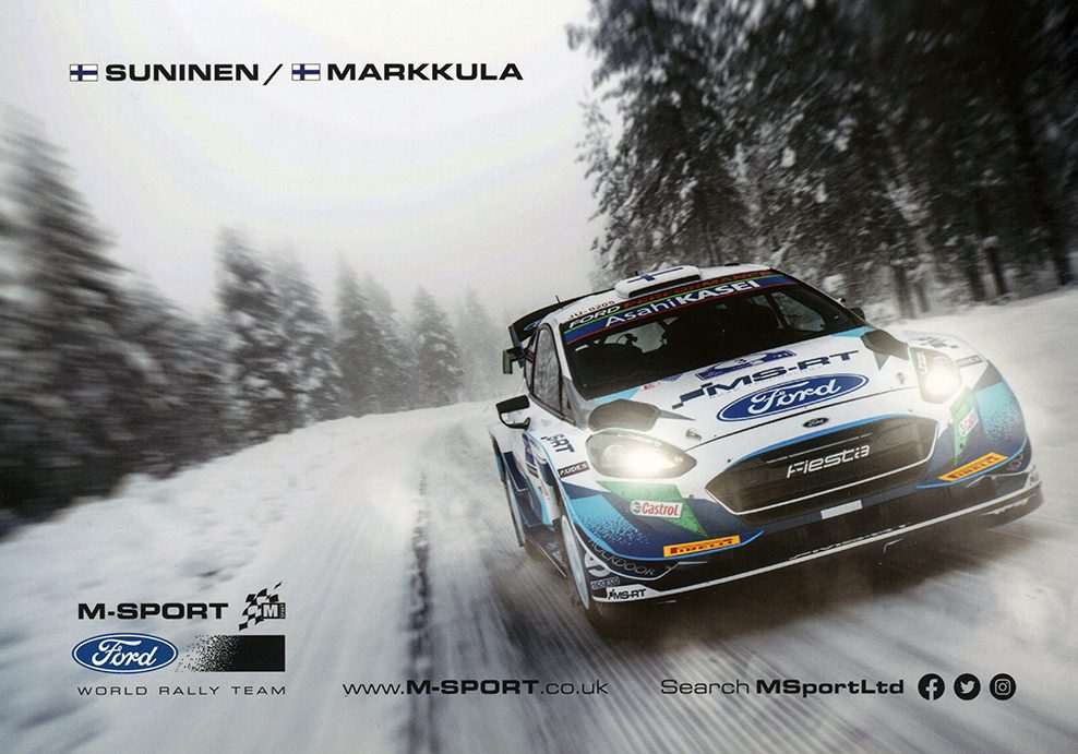 Ford Fiesta WRC, #3, Arctic Rally Finland Powered by CapitalBox 2021, 21,0 x 14,8 cms