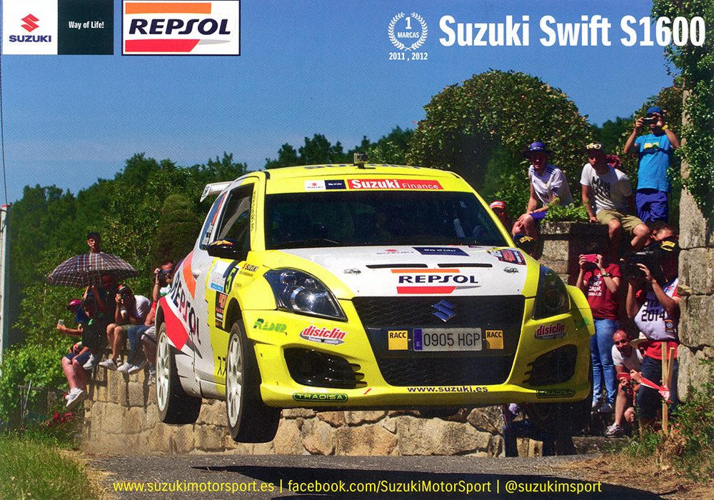 Suzuki Swift Super 1600, #5, 47. Rallye de Ourense 2014, 21,0 x 14,8 cms