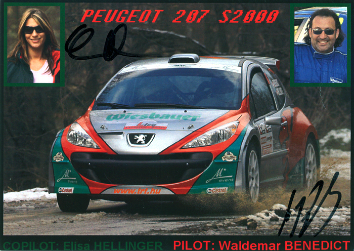 Peugeot 207 Super 2000, #16, 32. Lico Lavanttal Rallye 2008, 14,4 x 10,3 cms