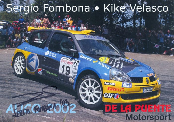 Renault Clio Super 1600, #19, 29. Rallye de Avilés 2005, 21,0 x 14,8 cms