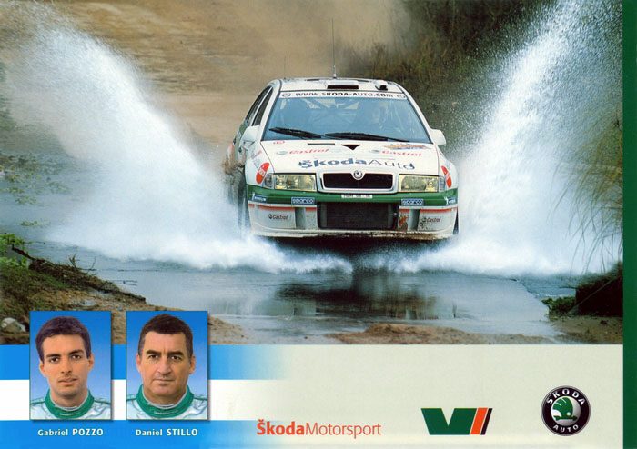 Škoda Octavia WRC, #16, 22. Rally Argentina 2002, 21,0 x 14,8 cms