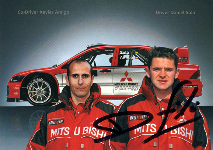 Mitsubishi Lancer WRC 04, 14,8 x 10,5 cms