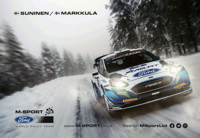 Ford Fiesta WRC, #3, Arctic Rally Finland Powered by CapitalBox 2021, 21,0 x 14,8 cms